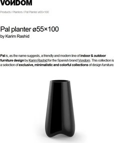 Ghiveci plante, flori design decorativ modern pentru amenajari interioare si exterioare, VLEK PLANTER 51014R Vondom