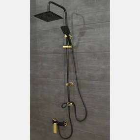 Set de duș Denis 63 negru și auriu