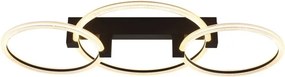 Plafoniera LED metal negru FLETCHER D2