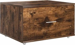 vidaXL Dulap cu sertare cu roata Stejar fumuriu 55 x 45 x 31 cm
