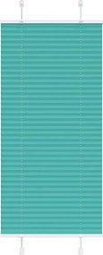 vidaXL Jaluzea plisată verde petrol 60x100 cm Lățime țesătură 59,4 cm
