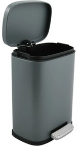 Coș de gunoi cu pedală soft-close Spirella Akira 12 l, gri mat, 12 l