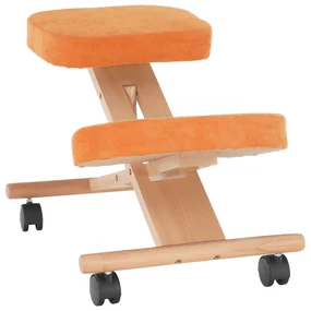 Fotoliu genunchi ergonomic Florentina (portocaliu + fag). 1040156