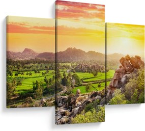 Tablou cu valea Hampi în India (90x60 cm)