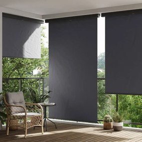 Copertina laterala de balcon, negru, 170x250 cm Negru, 170 x 250 cm