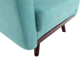 Fotoliu extensibil Culoare Turcoaz / Nuc , ARKADIA