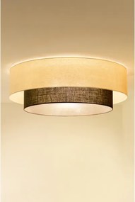 Brilagi - Plafonieră LED Boho Style 3xE27/15W/230V, Ø 80 cm, crem/maro