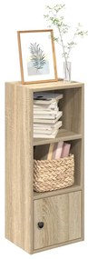 vidaXL Bibliotecă, stejar sonoma, 31x24x77 cm, lemn prelucrat