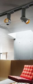 Spot LED directionabil pe sina SANTOS TRACK alb ZZ AZ2925