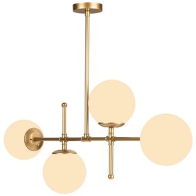 Lustră Squid Lighting Kruva, înălțime 57 cm, auriu