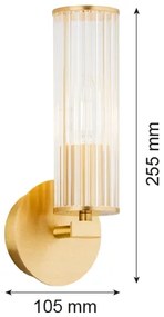 Aplică Argon 8497 HAMPTON 1xE14/7W/230V auriu