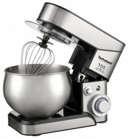 Mixer planetar Techwood TRO-1050, 1000W, 5L, inox, 6 viteze + pulse