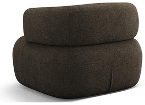 Fotoliu maro cu tapițerie din țesătură bouclé Jenny – Micadoni Home