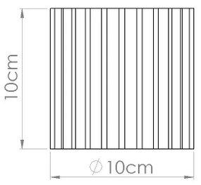 Sollux SL.1799 - Spot AURA 1xGU10/10W/230V, 10 cm, portocaliu