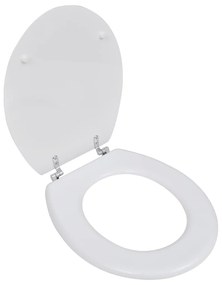 Capac WC, alb, MDF, model simplu 1, Alb simplu, nu