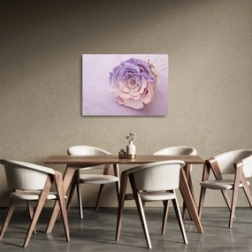 Tablou pe sticlă detaliu florii de trandafir (70x50 cm)