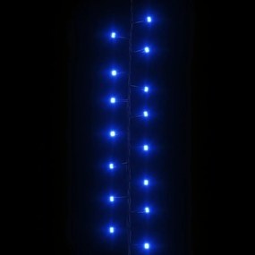 Instalatie compacta cu 2000 LED-uri, albastru, 20 m, PVC 1, Albastru si verde inchis, 45 m