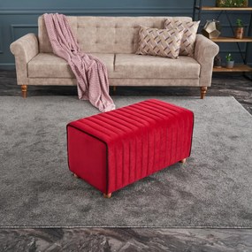 Taburet Mabel Pouf Roșu