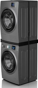 Meliconi 656138 - Suport de stivuire pentru mașină de spălat și uscător, 70 cm, negru