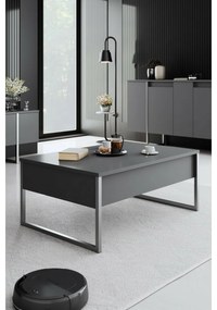 Măsuță de conferință Luxe Anthracite și Argintiu