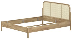 Pat copii pentru camera copil OLIVE 160 X 200 CM STEJAR RATTAN