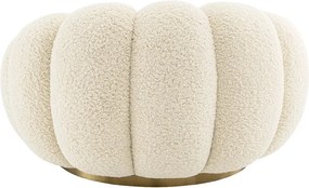 Fotoliu pivotant design elegant Mello, Faux shearling