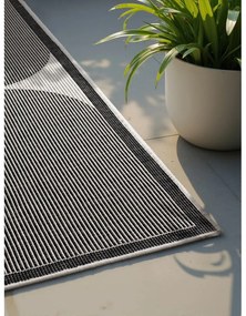 Covor pentru exterior și interior alb-negru 120x170 cm Duet Bowen – NORTHRUGS