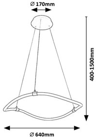 Lustra LED suspendata design modern Serena