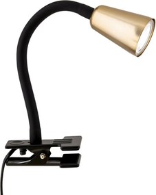 Lampa cu clema, flexibila cu spot GU10 DOTTY negru