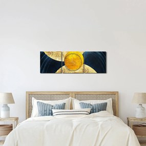 Tablou - Cercuri (cu ceas) (90x30 cm)
