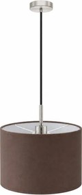 Eglo - LED lampă suspendată pe cablu TUNJA 1xE27/60W/230V diam. 20 cm maro/negru