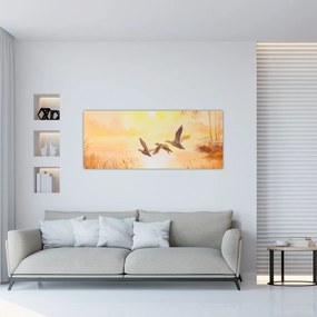 Tablou - Macarale la apus de soare (120x50 cm)