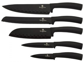 Set cutite otel inoxidabil (6 piese) Burgundy Metallic Line Berlinger Haus BH 2384