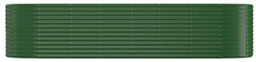 Jardiniera gradina verde 322x100x68cm otel vopsit electrostatic 1, Verde, 322 x 100 x 68 cm