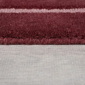 Covor burgundy țesut manual din lână 150x240 cm Split Ombre Shaped – Flair Rugs