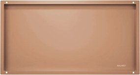 Raft incastrat dreptunghiular Balneo Wall-Box No Rim 60x30x10 cm cupru lucios fara rama