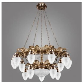 Kemar OW150/P - Candelabru OURO EAGLE 15xE27/60W + 6xE27/100W/230V