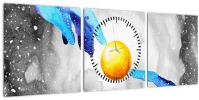 Tablou - Conexiune (cu ceas) (90x30 cm)