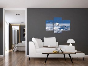 Tablou - Avion în nori (90x60 cm)