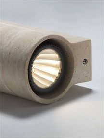 Aplica exterior din travertin LED CCT sus si jos IP65 Balma