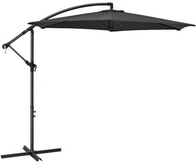 Juskys Umbrelă de soare Brazilia 3,5 m - gri închis