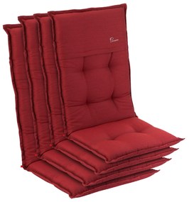 Coburg, pernă, pernă pentru fotoliu, spătar înalt, pernă scaun de grădină, poliester, 53 × 117 × 9 cm, 4 x pernă bancă