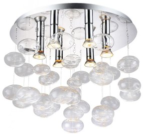 Lustra moderna aplicata design deosebit 49cm Luvia clar