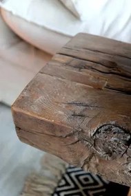 Bancă rustică din lemn reciclat natur ,„Verdanza”
