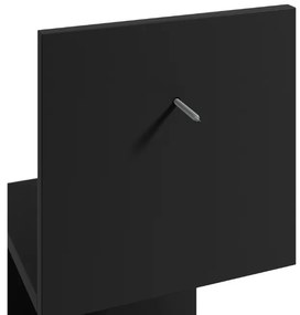 Polita de perete SUNEDO 25x125 cm, neagra