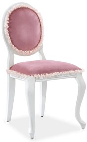 Scaun clasic Dream roz , perfect pentru camera micii printese