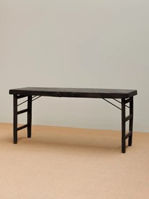 Consola pliabila, din lemn de tec, aspect rustic, Agatha