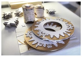 Coroniță advent cu panglică gri Unlinited Design for kids