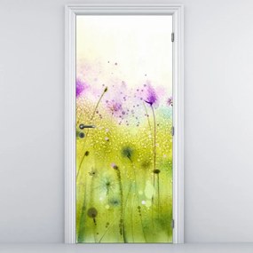 Fototapet pentru ușă - Flori de câmp (95x205cm)