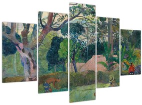 Tablou - Paul Gauguin, Te raau rahi (The Big Tree), reproducere (150x105 cm)